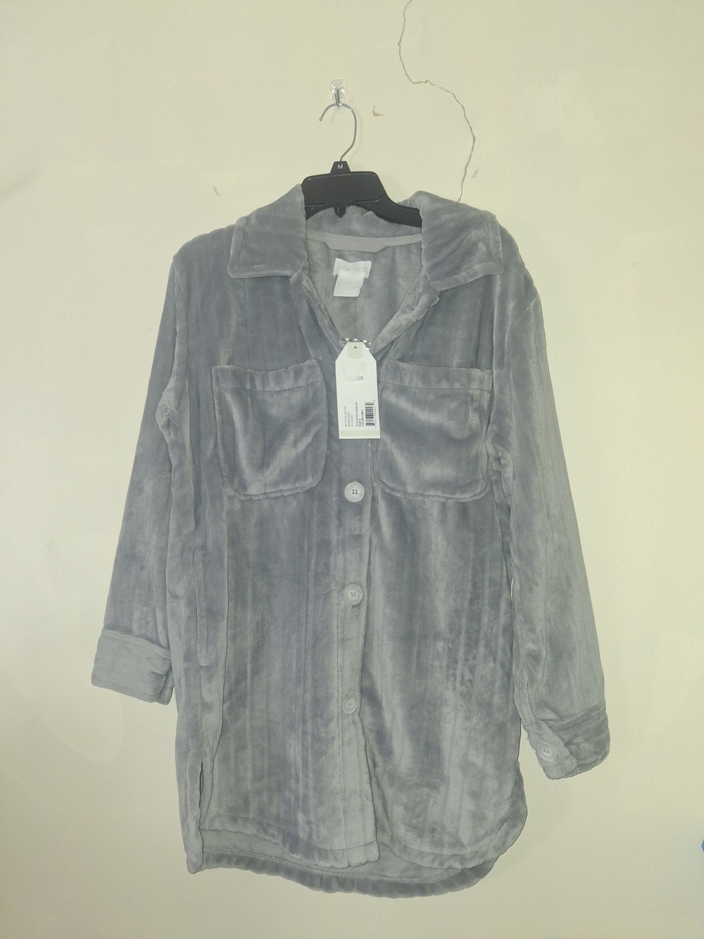 Softies Button Down Embossed Shacket In Size Small With Tags